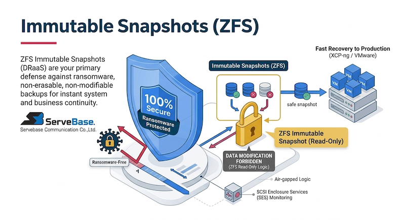 ZFS Immutable Snapshot Ransomware Protection Architecture